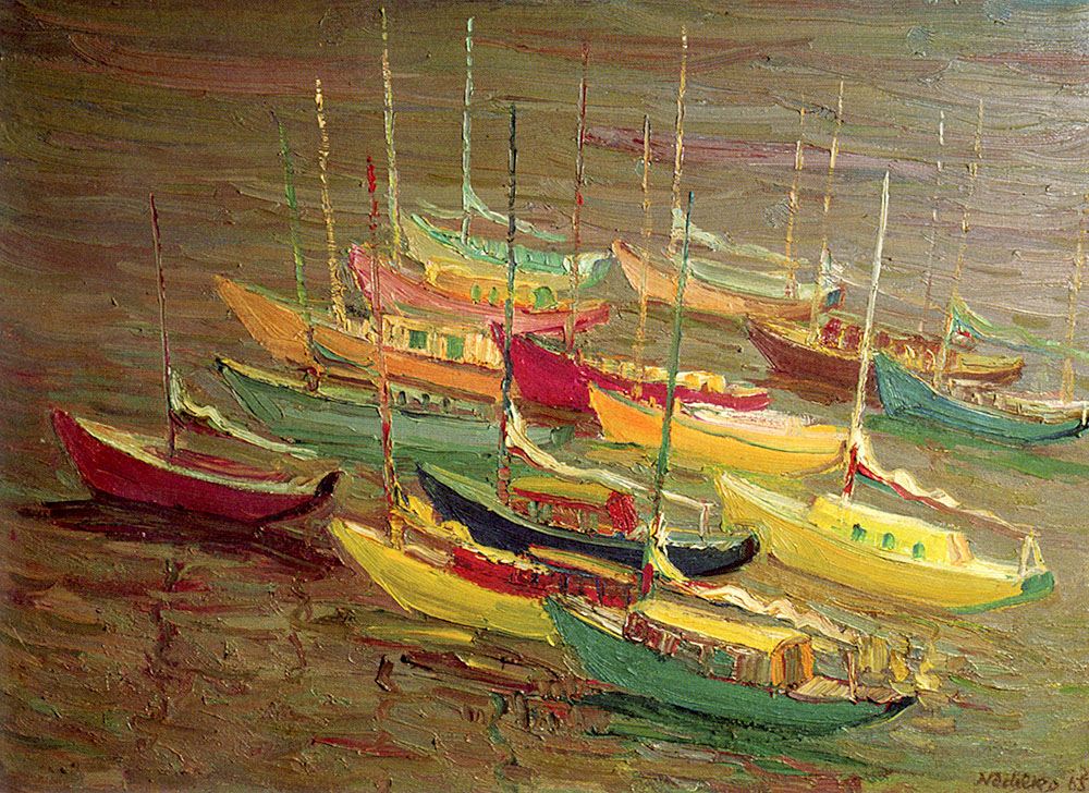 М. Неділко. «Човни». 1965. Полотно, олія